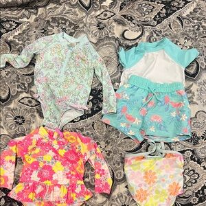 Floral Kids Swim Set